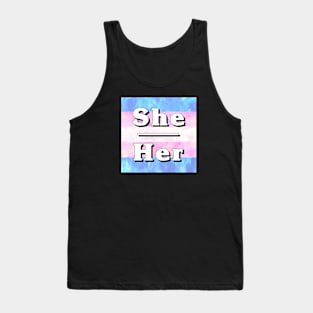 She-Her Pronouns: Trans Pride Tank Top